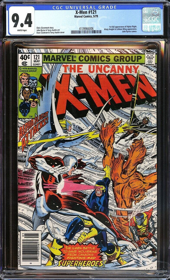 X-Men #121 CGC 9.4 (1979) 1st Full Appearance of Alpha Flight!