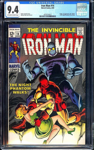 Iron Man #14 CGC 9.4 (1969) Origin & 1st App of Night Phantom!