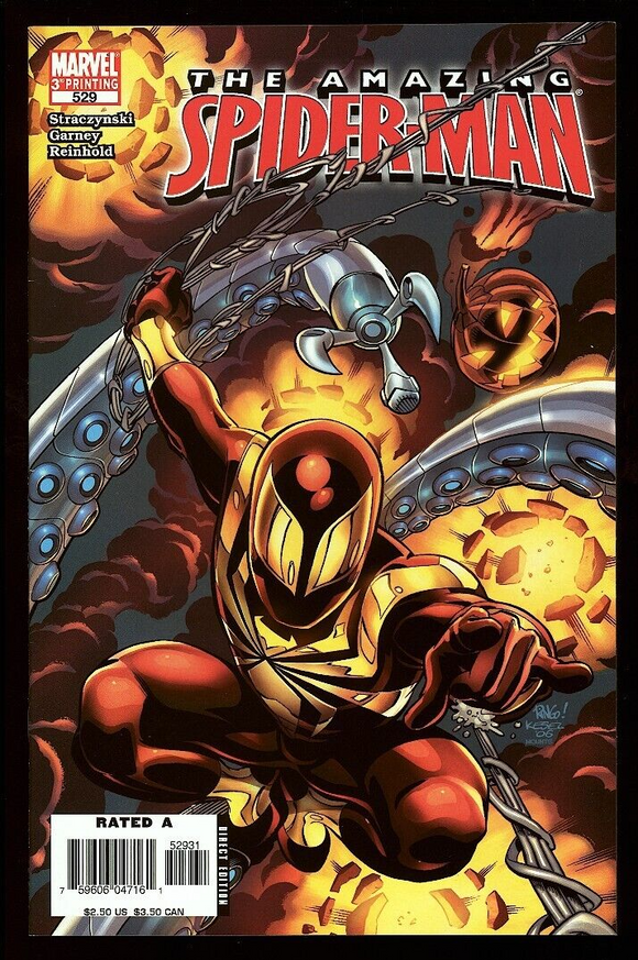 Amazing Spider-Man #529 Marvel 2005 (NM-) 1st Iron Spider Armour 3rd Print