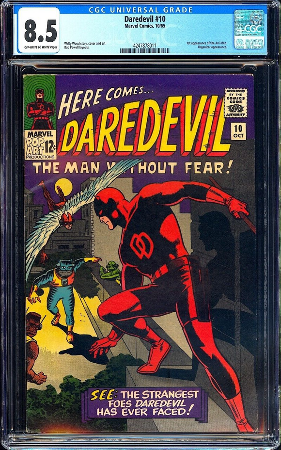 Daredevil #10 CGC 8.5 (1965) Origin & 1st App of the Ani-Men!