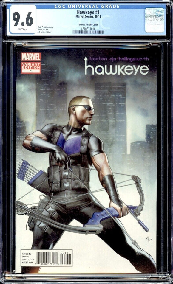 Hawkeye #1 CGC 9.6 1:25 Variant Edition 1st Lucky Pizza Dog & Tracksuit Mafia!