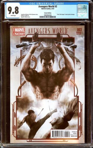 Avengers World #3 CGC 9.8 (2014) Alessio Variant Movie Cover!