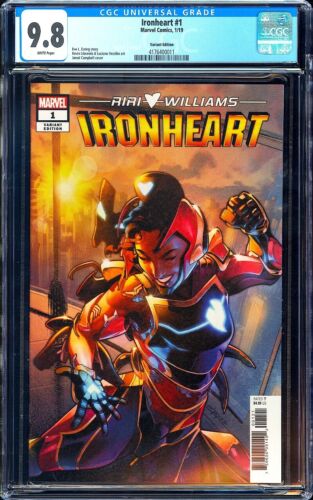 Ironheart #1 CGC 9.8 (2019) Campbell 1:25 Variant Riri Williams Rare Key!