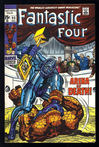 Fantastic Four #93 1969 (FN/VF) 2nd Appearance of Torog!