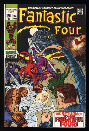 Fantastic Four 94 Marvel 1970 (FN-) 1st Appearance of Agatha Harkness!