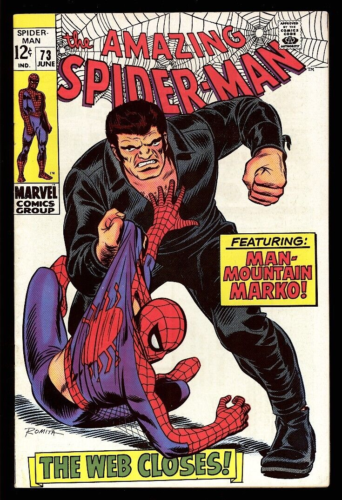 Amazing Spider-Man #73 1969 (FN/VF) 1st App. Silvermane & Man Mountain!
