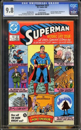 Superman #423 CGC 9.8 (1986) Last 