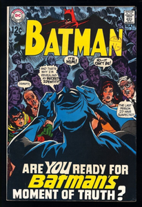 Batman #211 DC Comics 1969 (FN+) Silver Age Batman & Robin!