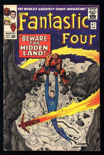 Fantastic Four #47 1966 (VG- 3.5) 1st App. of Maximus! 3rd Inhumans!