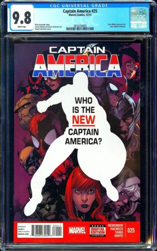 Captain America #25 CGC 9.8 (2014) Sam Wilson Becomes New Captain America!
