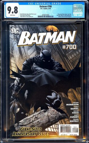 Batman #700 CGC 9.8 (2010) Milestone Issue David Finch Cover! Kubert Art!
