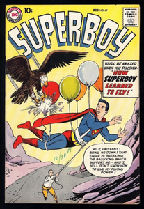 Superboy #69 DC 1958 (VF-) How Superboy Learned to Fly! Curt Swan Cover