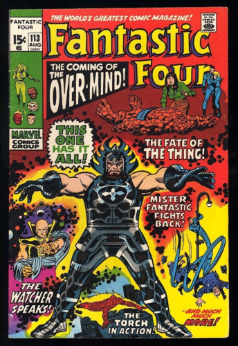 Fantastic Four #113 Marvel 1971 (FNVF) 1st Appearance of Over-Mind!