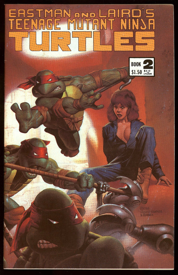 Teenage Mutant Ninja Turtles #2 Mirage 1986 (VF/NM) 1st April O'Neil Cvr!