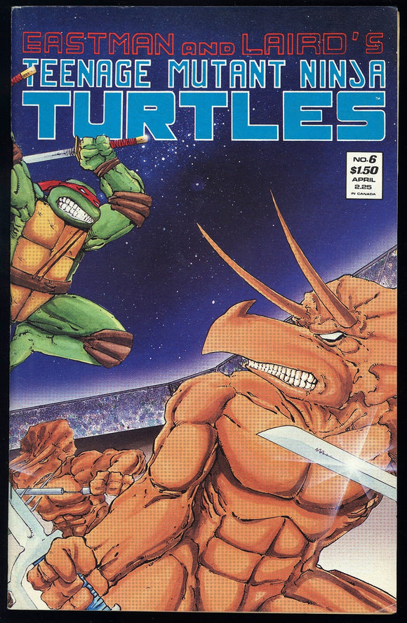 Teenage Mutant Ninja Turtles #6 Mirage 1987 (VF) 2nd Printing