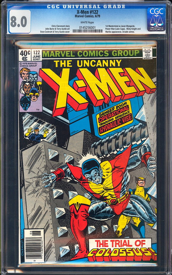 X-Men #122 CGC 8.0 (1979) 1st Mastermind as Jason Wyngarde! Newsstand!