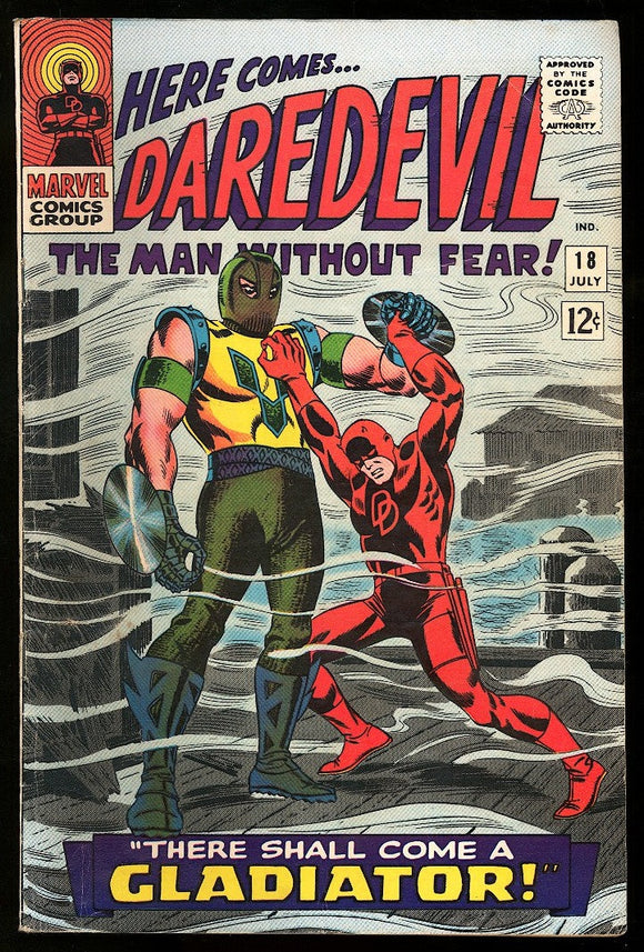 Daredevil #18 Marvel 1966 (VG+) 1st Appearance of the Gladiator!