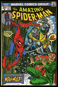 Amazing Spider-Man #124 Marvel 1973 (VF) 1st Appearance of Man-Wolf!