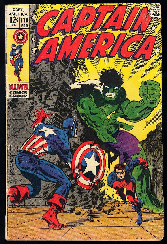 Captain America #110 Marvel 1969 (G/VG) 1st App of Madame Hydra!