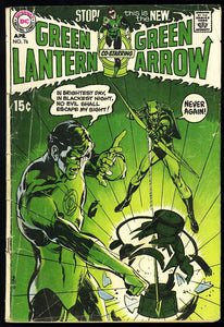 Green Lantern & Green Arrow #76 DC 1971 (G/VG) New Team Up Begins!