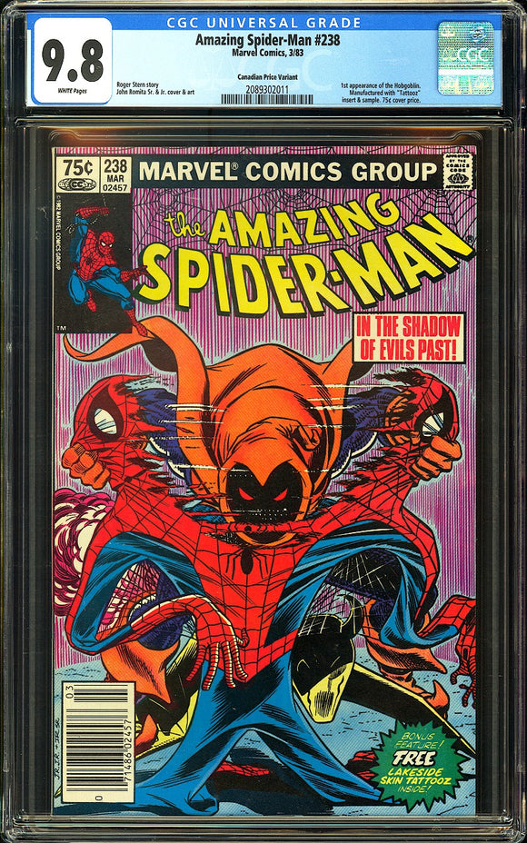 Amazing Spider-Man #238 CGC 9.8 (1983) 1st App of the Hobgoblin! CPV!