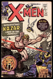 X-Men #10 Marvel 1965 (GD+) 1st App of Ka-Zar! Staples Replaced