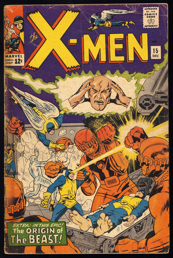X-Men #15 Marvel 1965 (GD+) 1st Appearance of Master Mold!