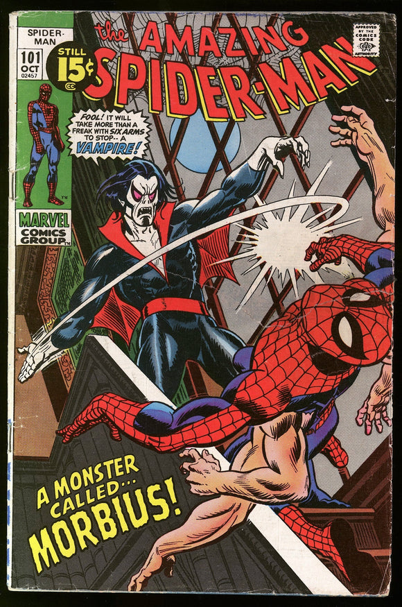 Amazing Spider-Man #101 Marvel 1971 (G/VG) 1st Appearance of Morbius!