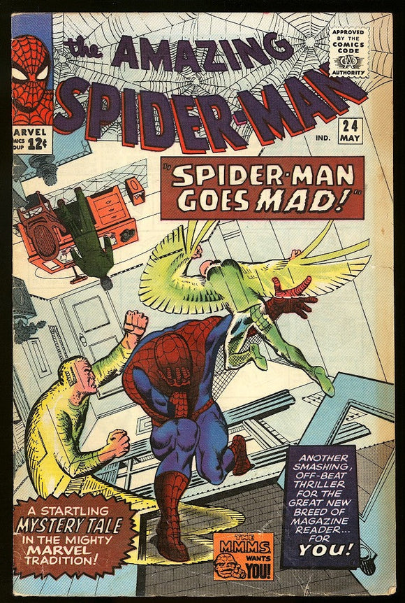 Amazing Spider-Man #24 Marvel 1965 (FN-) Steve Ditko Art!
