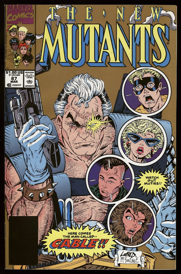 New Mutants #86 Marvel 1990 (NM-) 1st App of Cable! 2nd Printing