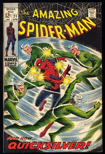 Amazing Spider-Man #71 Marvel 1968 (VF-) Romita Quicksilver Cover!