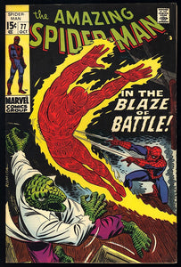 Amazing Spider-Man #77 Marvel 1969 (FN+) Human Torch App!