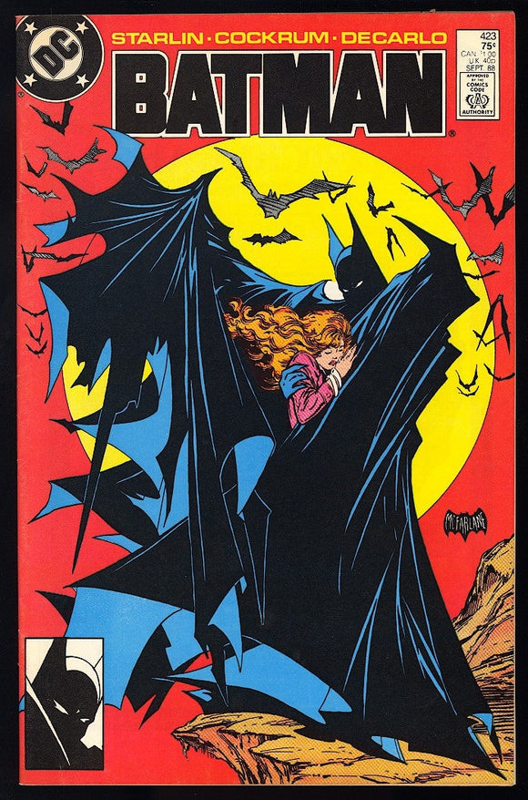 Batman #423 DC 1988 (VF-) 1st Printing! Classic Mcfarlane Batman!