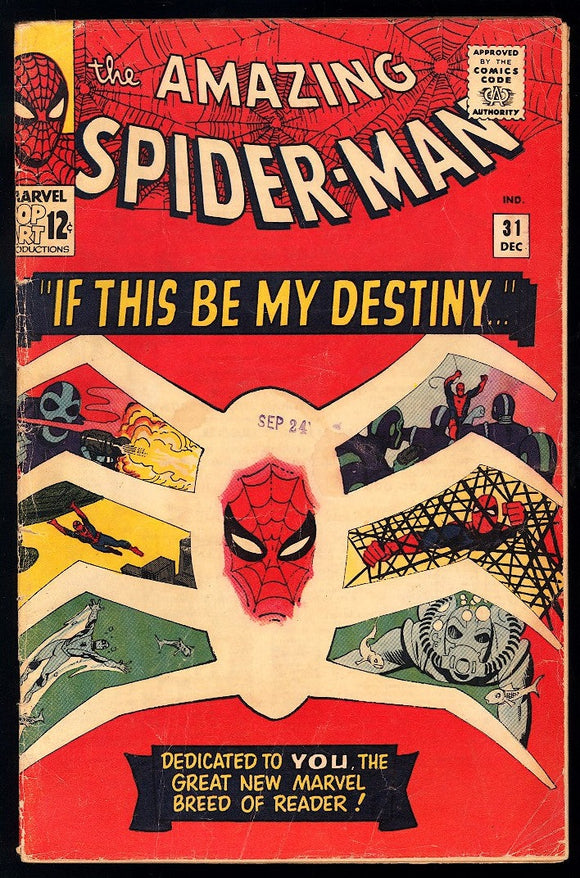 Amazing Spider-Man #31 Marvel 1965 (VG-) 1st App of Gwen Stacy!