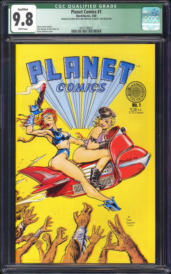 Planet Comics #1 CGC 9.8 (1988) Dave Stevens! PRINTING ERROR! 1 of 1