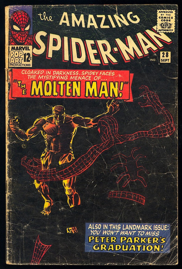Amazing Spider-Man #28 Marvel 1965 (G/VG) 1st App of Molten Man!
