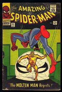 Amazing Spider-Man #35 Marvel 1966 (VG+) 2nd App of Molten Man!