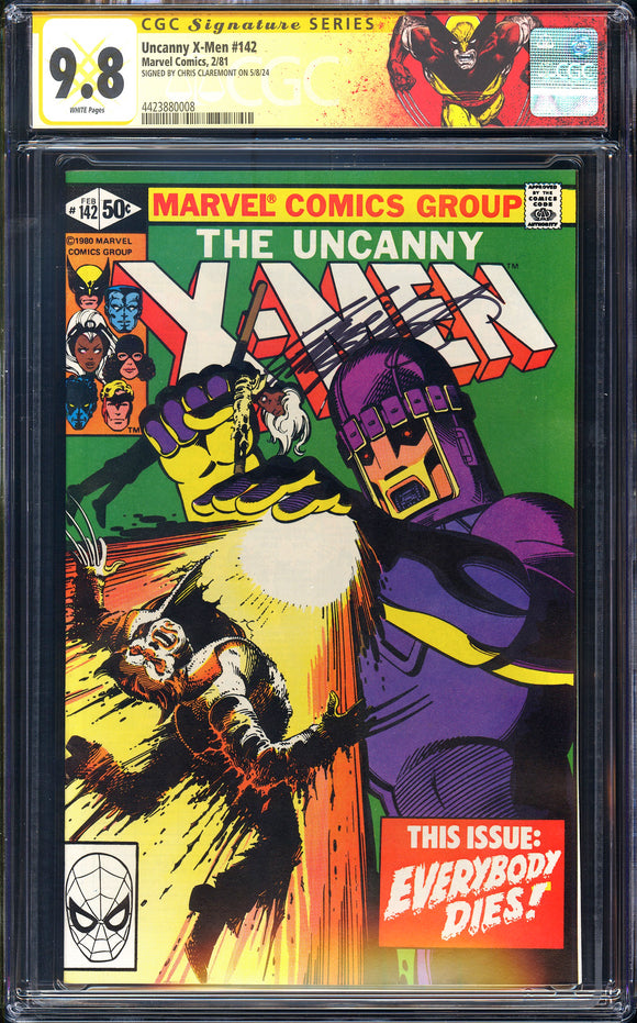 X-Men #142 CGC 9.8 (1981) Signed by Chris Claremont! Part 2!