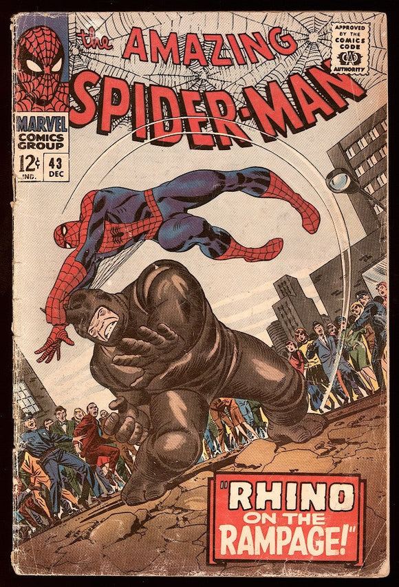 Amazing Spider-Man #43 Marvel 1966 (GD+) 1st Full App of Mary Jane!