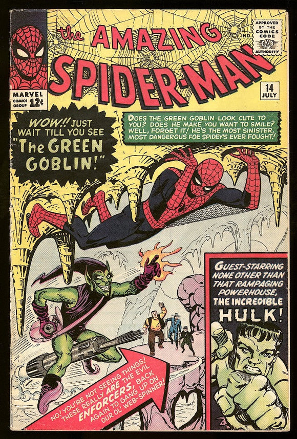 Amazing Spider-Man #14 Marvel 1964 (FN-/FN) 1st App of Green Goblin!