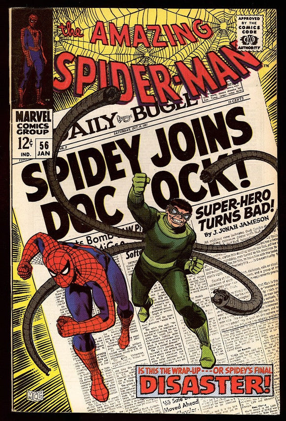 Amazing Spider-Man #56 Marvel 1967 (VF-) 1st Captain George Stacy!