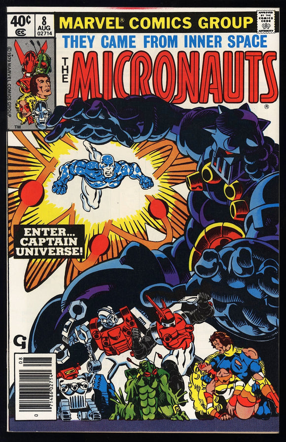 Micronauts #8 Marvel 1979 (NM) 1st Captain Universe! NEWSSTAND!