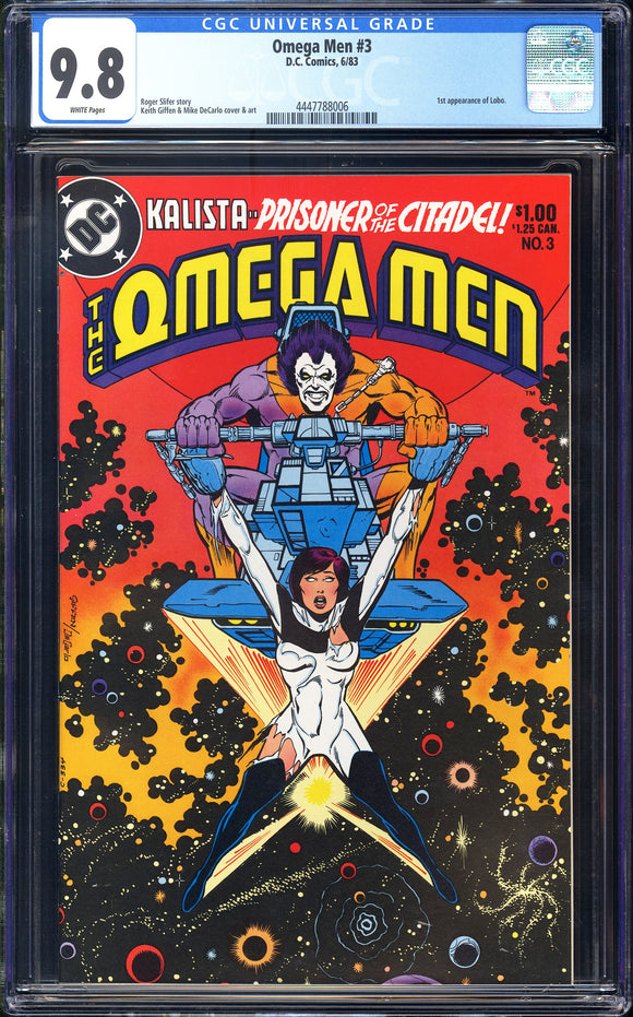 Omega Men #3 CGC 9.8 (1983) 1st Appearance of Lobo!