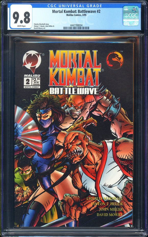 Mortal Kombat: Battlewave #2 CGC 9.8 (1995) Malibu Comics 1st app. Of Jade