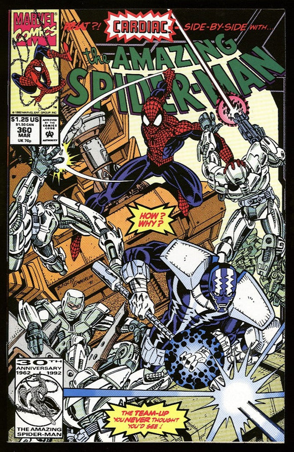 Amazing Spider-Man #360 Marvel 1992 (NM-) 1st Cameo of Carnage!
