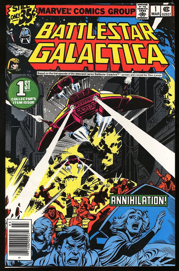 Battlestar Galactica #1 Marvel 1978 (NM-) TV Series Adaptation