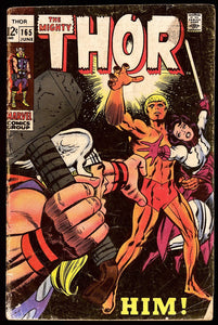 Thor #165 Marvel 1969 (GD+) 1st Full Appearance of Him (Adam Warlock)