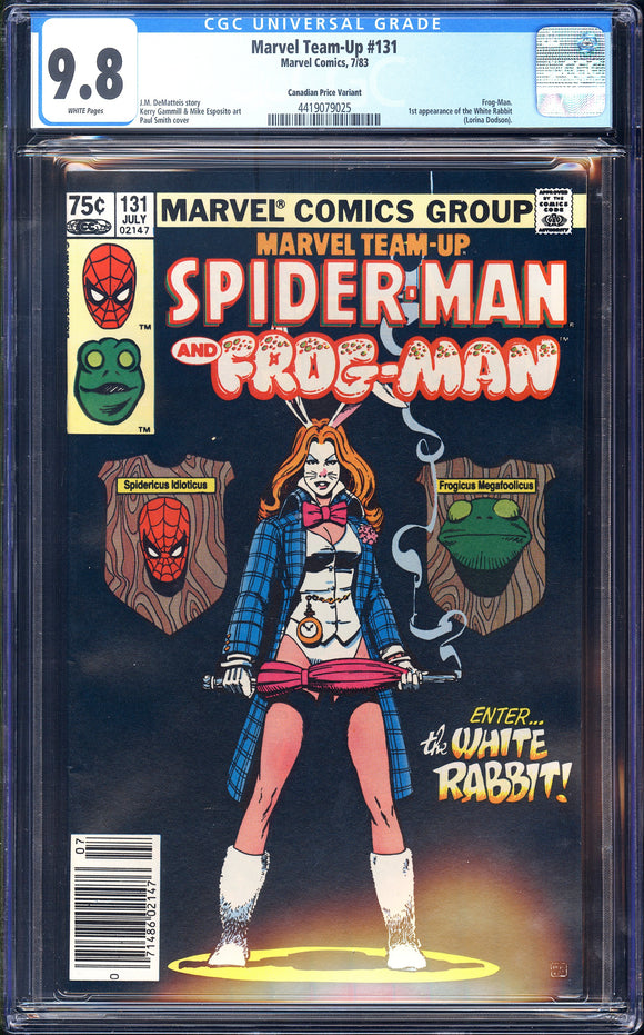 Marvel Team-Up #131 CGC 9.8 (1983) 1st App of the White Rabbit! CPV!