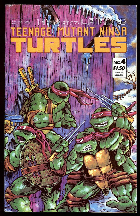Teenage Mutant Ninja Turtles #4 Mirage 1987 (VF-) 2nd Print Error Variant