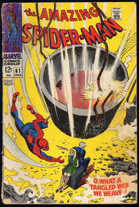 Amazing Spider-Man #61 Marvel 1968 (GD+) 1st Gwen Stacy Cover!